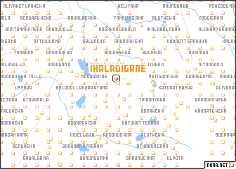 map of Ihaladigane