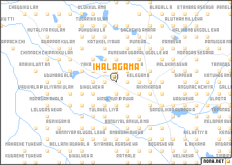 map of Ihalagama