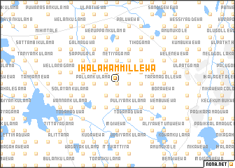 map of Ihala Hammillewa