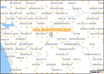 map of Ihala Karannagoda