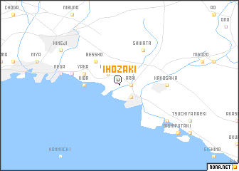 map of Ihozaki