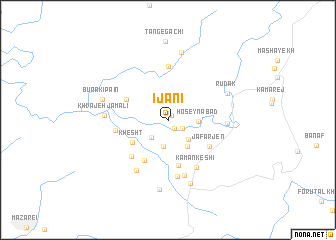 map of Ījānī