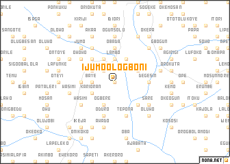 map of Ijumo Ologboni