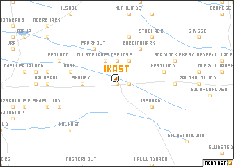 map of Ikast