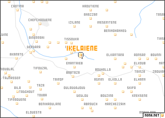 map of Ikelaïene