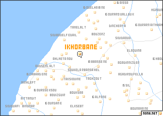 map of Ikhorbâne