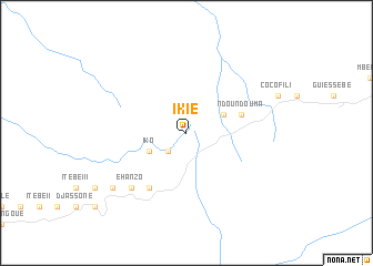 map of Ikié