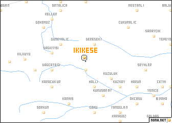 map of İkikese