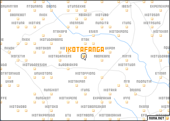 map of Ikot Afanga