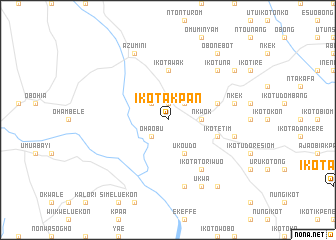 map of Ikot Akpan