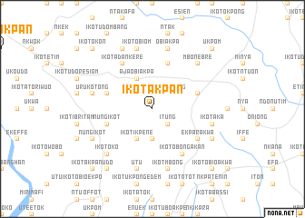 map of Ikot Akpan