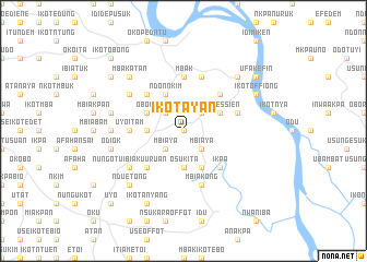 map of Ikot Ayan