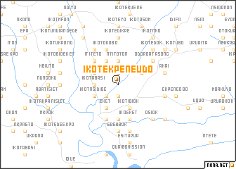 map of Ikot Ekpene Udo
