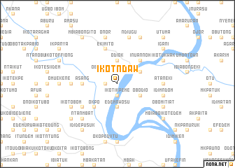 map of Ikot Ndaw