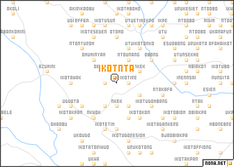 map of Ikot Nta