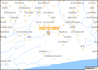 map of Ikot Oyoro