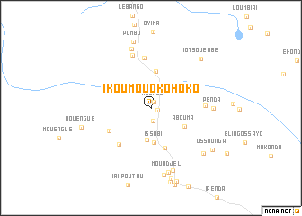 map of Ikoumou-Okohoko