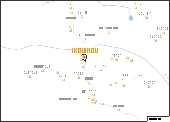 map of Ikoumou