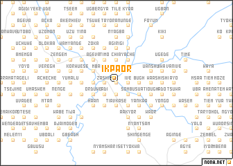 map of Ikpaor