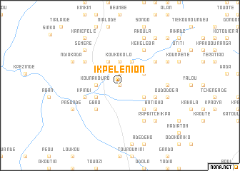 map of Ikpélènion