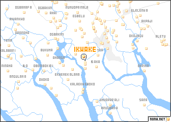 map of Ikwake