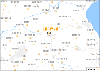 map of Ilaniyya