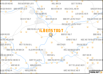 map of Ilbenstadt