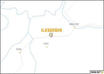 map of Iles Grove