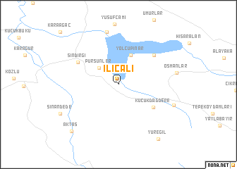 map of Ilıcalı