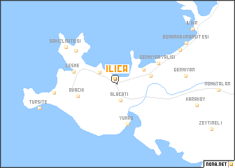 map of Ilıca