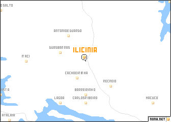 map of Ilicínia