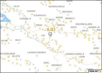 map of Ilići