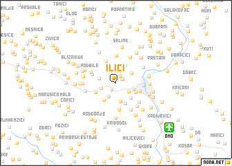 map of Ilići