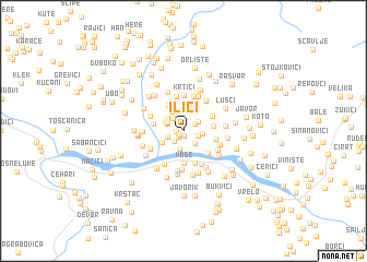 map of Ilići