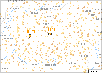 map of Ilići