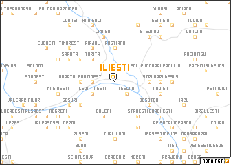 map of Ilieşti