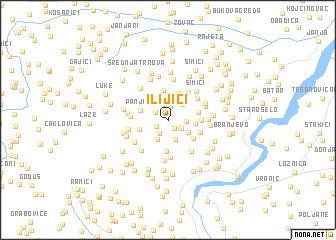 map of Ilijići