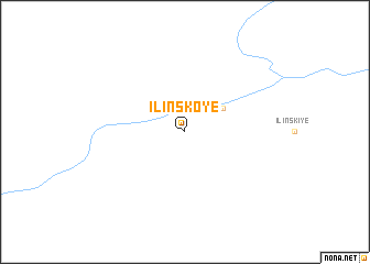 map of Ilinskoye
