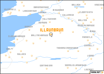 map of Illaunbaun