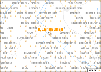 map of Illerbeuren