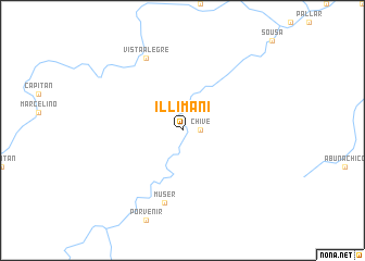 map of Illimani