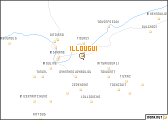 map of Illougui