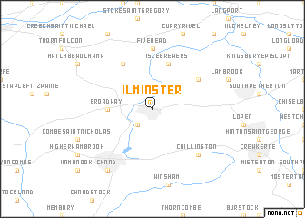 map of Ilminster