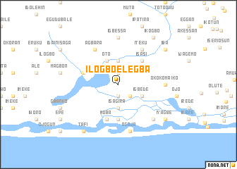 map of Ilogbo Elegba