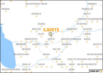 map of Ilovets