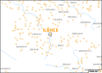 map of Ilovice