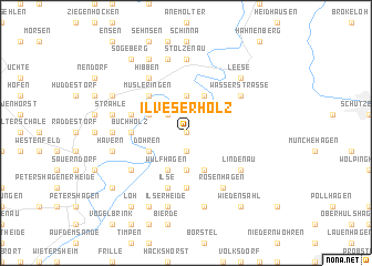 map of Ilveser Holz