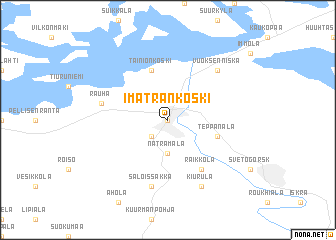 map of Imatrankoski