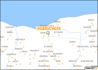 map of Imdâouchene