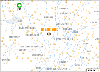 map of Īmenābād